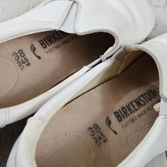 Birkenstock Oswego White Leather Sneaker Shoes
