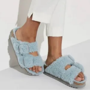 Birkenstock Papillio Big Buckle Shearling Sandals Brand New Size 36