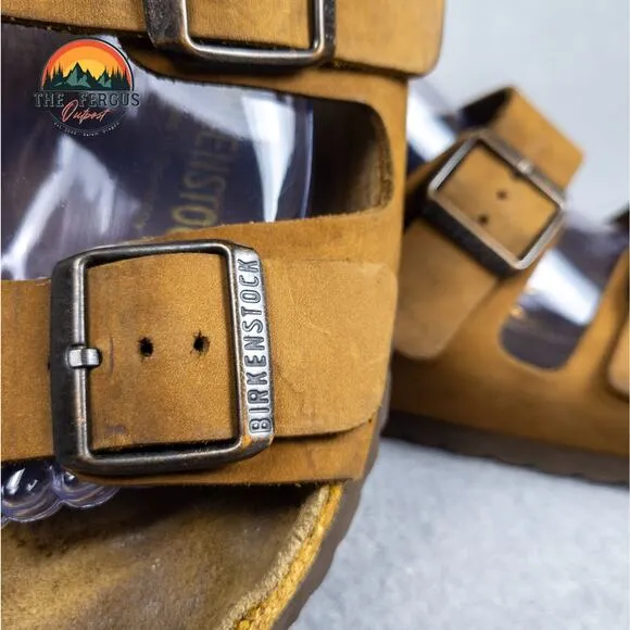 Birkenstock Slingback Sandal Brown Buckle Strap Cork Unisex Mens Women's Size 42