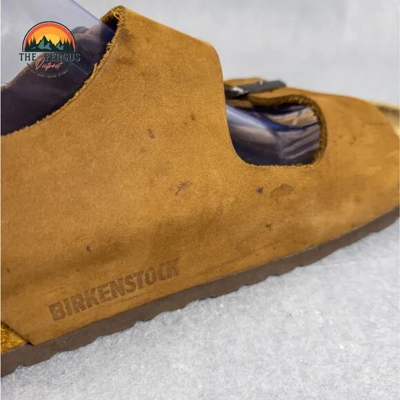 Birkenstock Slingback Sandal Brown Buckle Strap Cork Unisex Mens Women's Size 42