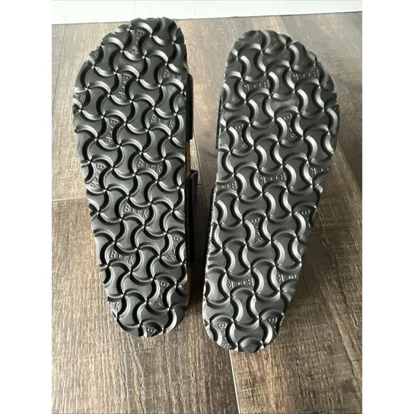 Birkenstock Sydney Sandals Magic Snake Glitter Black Navy Birko-Flor EU37 W6