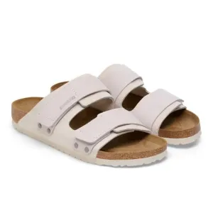 Birkenstock Uji Nubuck/Suede Leather in Antique White.  Sz: EU41/US 10 NWOT