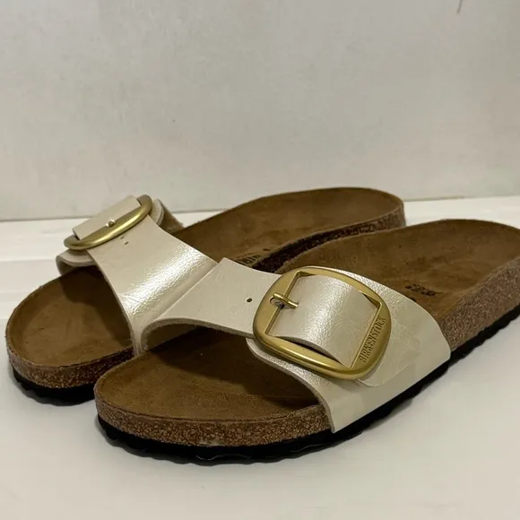 Birkenstock women sandal marid pearl color new