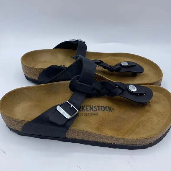 Birkenstock Women's Black‎ Sandals Gizeh Braided