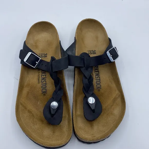 Birkenstock Women's Black‎ Sandals Gizeh Braided
