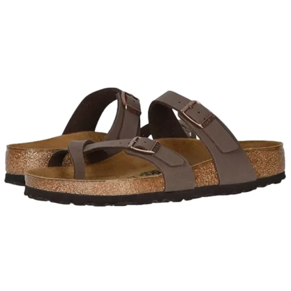 Birkenstock Womens Mayari Brown Synthetic Sandals