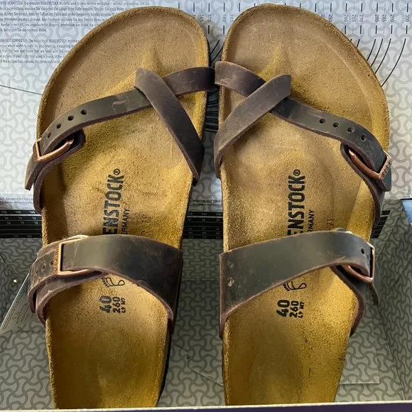 Birkenstock Womens Mayari Brown Synthetic Sandals