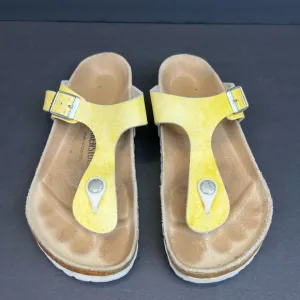 Birkenstock Yellow Sandals with Cork Footbed Women’s US Size 6 Euro 37