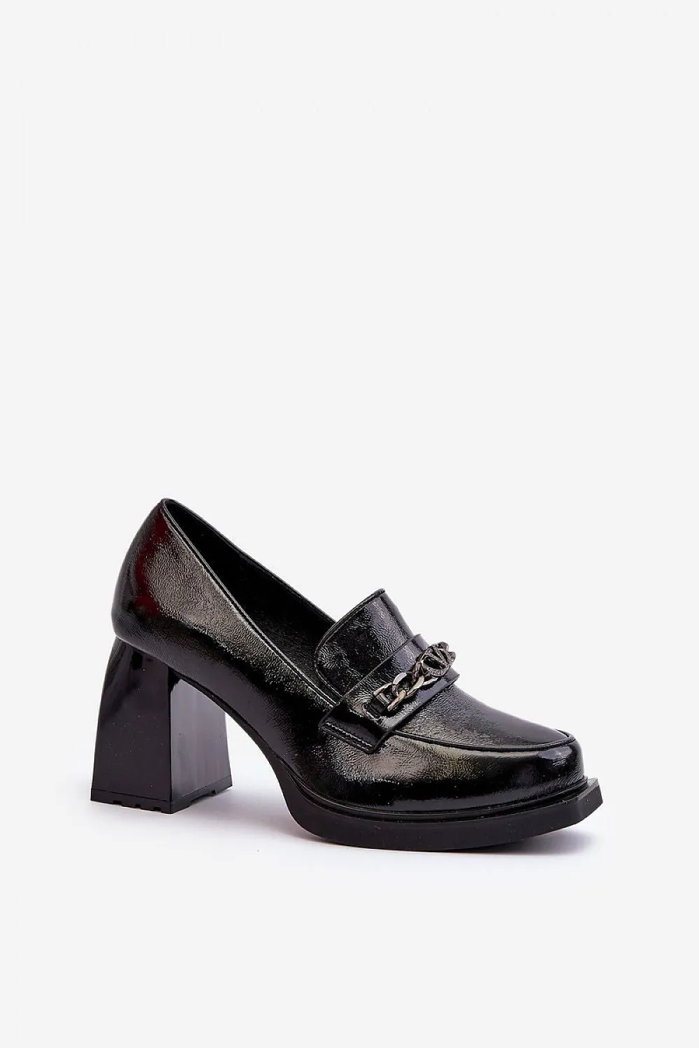 Block heel pumps