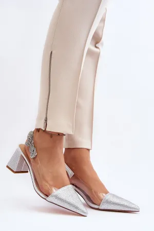Block heel pumps