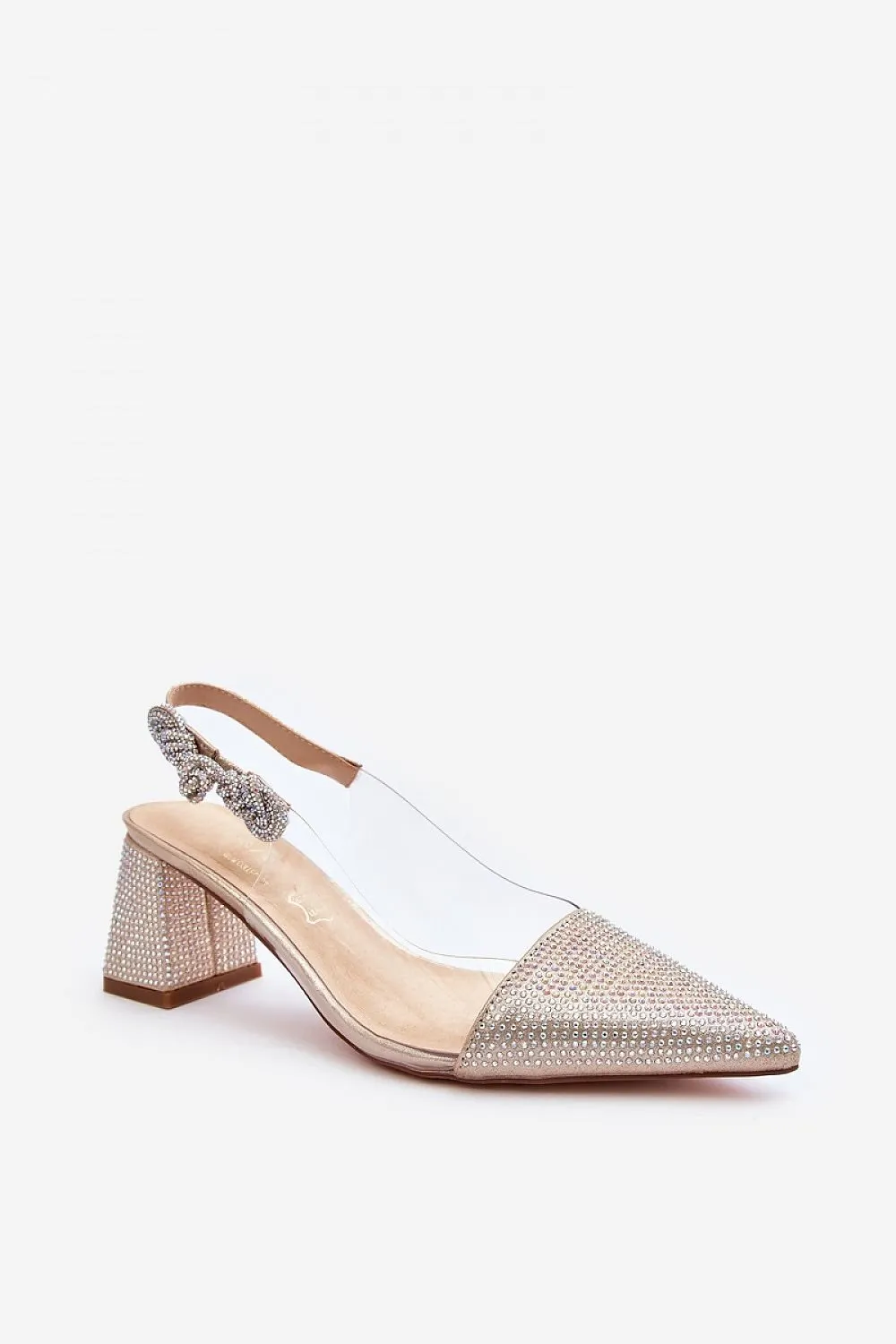 Block heel pumps