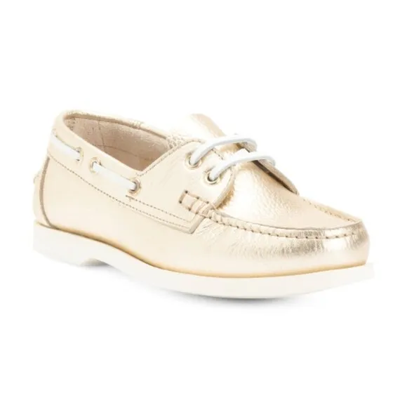 BOCAGE Made In Portugal Leather Boat Shoes