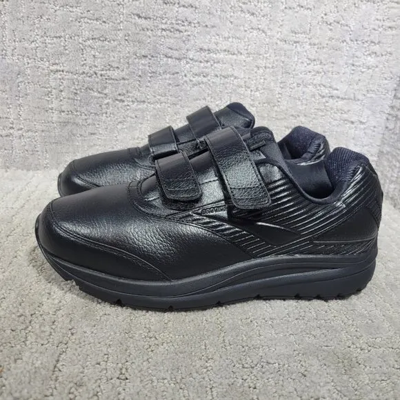 Brooks Addiction Walker 2 Men's Size US 9.5 Black Leather Sneakers 1203091D072