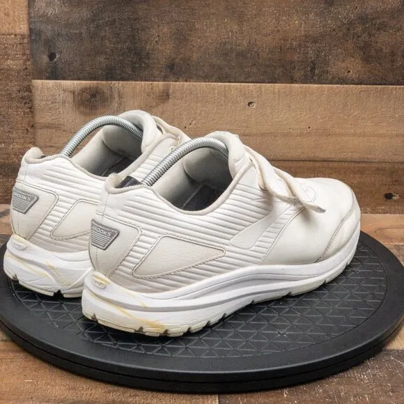 BROOKS ADDICTION WLK MENS ATHLETIC SHOES DOUBLE STRAP WHITE LEATHER SIZE 13EEEE