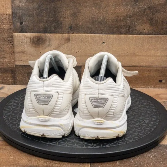 BROOKS ADDICTION WLK MENS ATHLETIC SHOES DOUBLE STRAP WHITE LEATHER SIZE 13EEEE