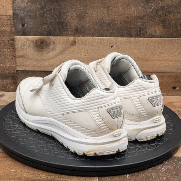 BROOKS ADDICTION WLK MENS ATHLETIC SHOES DOUBLE STRAP WHITE LEATHER SIZE 13EEEE
