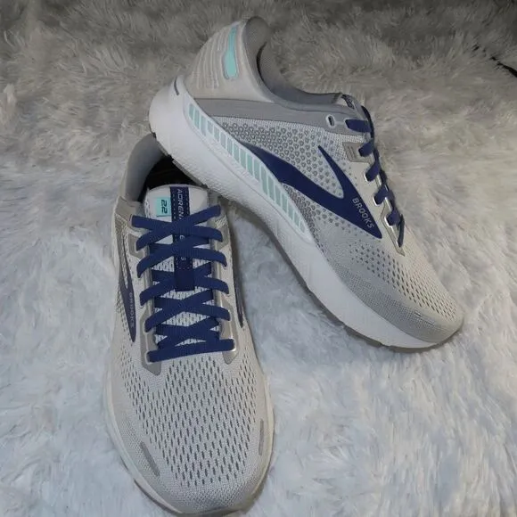 Brooks Adrenaline GTS 22 Alloy Blue Green Road-Running Sneakers Size 9.5