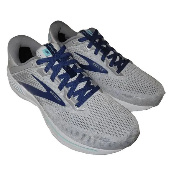 Brooks Adrenaline GTS 22 Alloy Blue Green Road-Running Sneakers Size 9.5