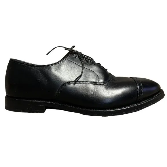 Brooks Brothers Alden Black Classic Cap Toe Oxford Shoes Mens Size 9.5 D