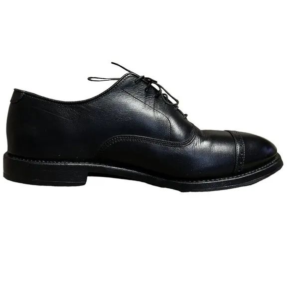 Brooks Brothers Alden Black Classic Cap Toe Oxford Shoes Mens Size 9.5 D