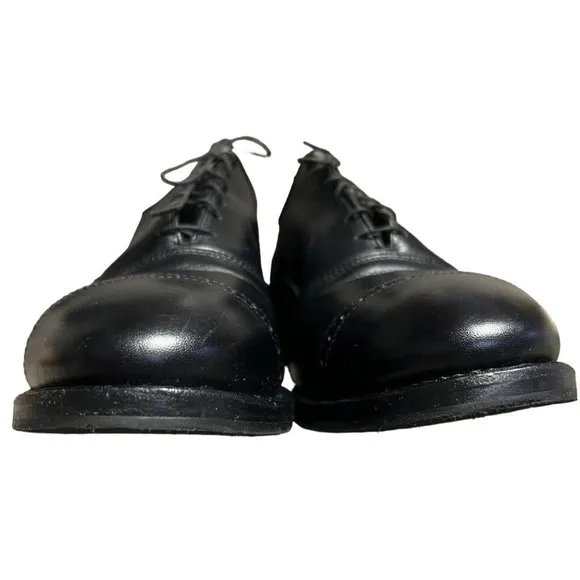 Brooks Brothers Alden Black Classic Cap Toe Oxford Shoes Mens Size 9.5 D