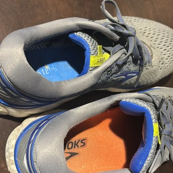 Brooks Ghost 11 Gray Blue Running Comfort Shoes Size 11