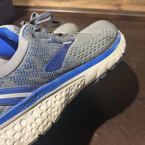 Brooks Ghost 11 Gray Blue Running Comfort Shoes Size 11