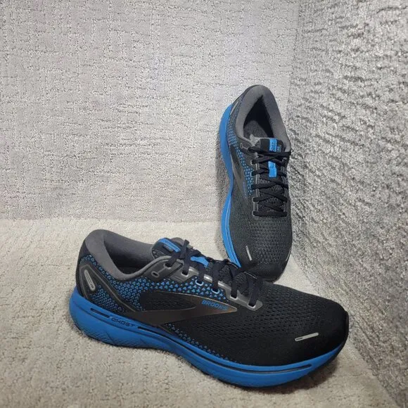 Brooks Ghost 14 Men's Size US 13D Black Athletic Running Sneakers 1103691D056