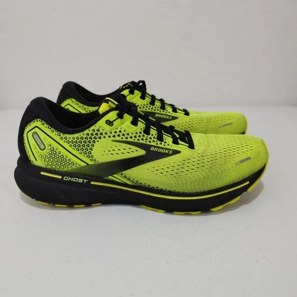 Brooks Ghost 14 Neutral Running Shoe Men's Size 9 Bright Neon