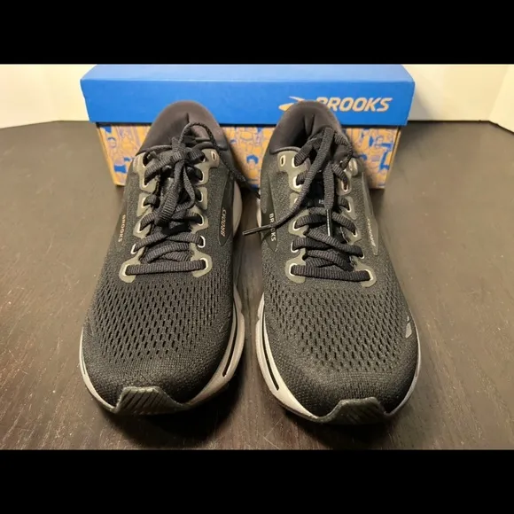 Brooks Ghost 15 Running Shoes Sneakers Black/Rose Gold Womans Size 8.5