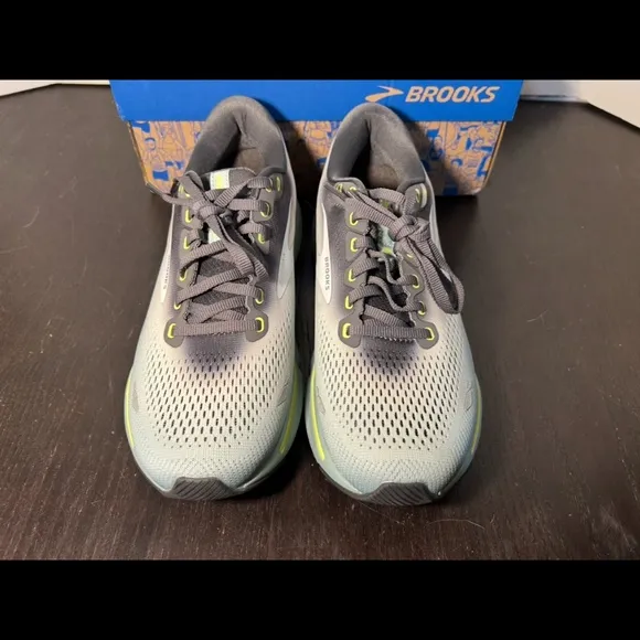 Brooks Ghost 15 Running Shoes Sneakers Gray/Oyster/Cloud Blue Mens Size 8.5D