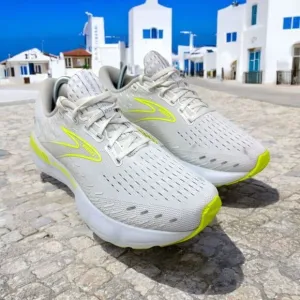 Brooks Glycerin GTS 20 Mens Size 8.5 White Athletic‎ Shoes Sneakers 1103831D135