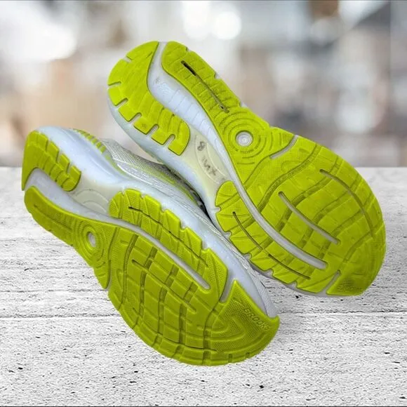 Brooks Glycerin GTS 20 Mens Size 8.5 White Athletic‎ Shoes Sneakers 1103831D135