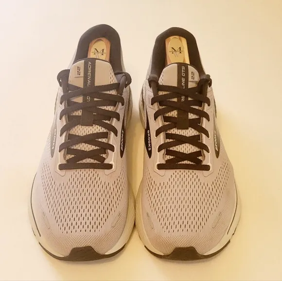 Brooks Men's Adrenaline GTS 22 Lace Up Athletic Shoes EUC Gray | Black Size: 10