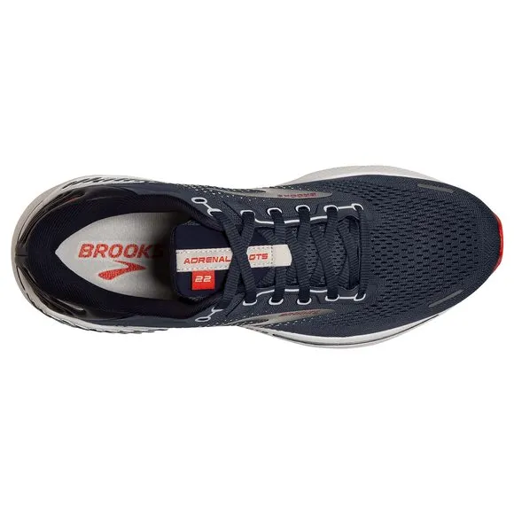 BROOKS MEN'S ADRENALINE GTS 22 SUPPORTIVE RUNNING SHOE - PEACOAT/INDIA INK/