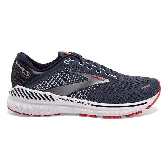 BROOKS MEN'S ADRENALINE GTS 22 SUPPORTIVE RUNNING SHOE - PEACOAT/INDIA INK/