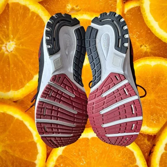 Brooks Revel Men’s Red &amp;‎ Black D Standard Cushion Running Shoes Size 10.5