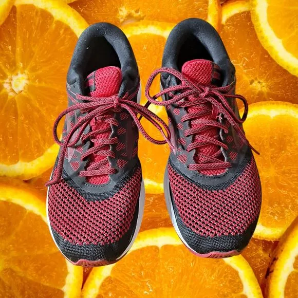Brooks Revel Men’s Red &amp;‎ Black D Standard Cushion Running Shoes Size 10.5