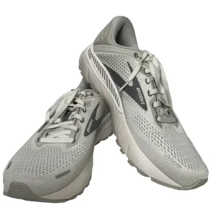 Brooks Women’s Adrenaline GTS 22 Running Road White Silver Tennis Shoes; Sz 11B