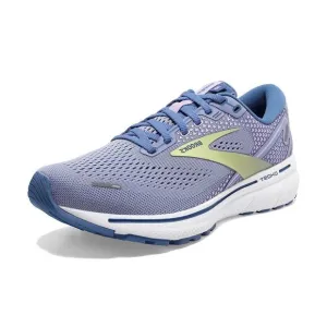Brooks Women's Ghost 14 Neutral Running Shoe - Purple Impression/Dutch/Lime - 10