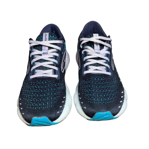 Brooks Women's Glycerin 20 Running Shoes - Black and Blue size 8.5 B