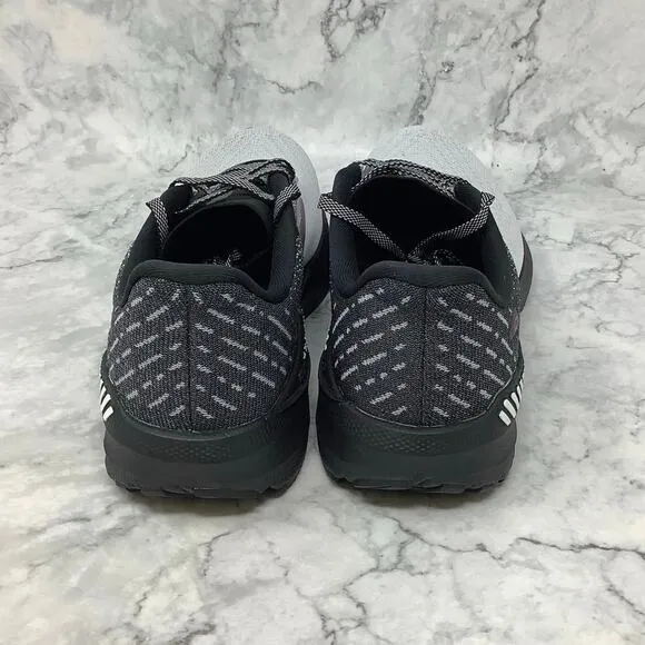 Brooks Womens Size 8.5W Black White Violet Launch GTS 10 Running Sneakers P7-31