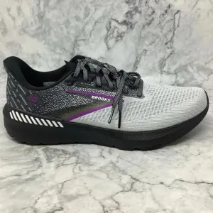 Brooks Womens Size 8.5W Black White Violet Launch GTS 10 Running Sneakers P7-31