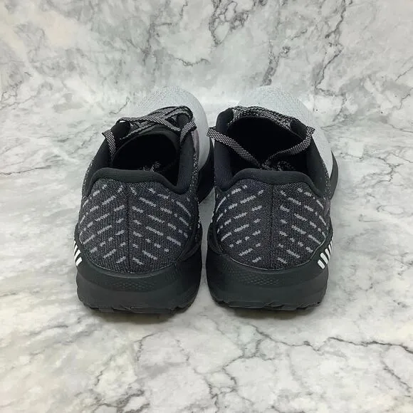 Brooks Womens Sz 9.5W Black White Violet Launch GTS 10 Running Sneakers P3-24