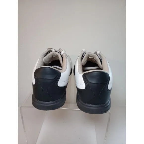 Brunswick Mens Vapor Size 7.5 White Black Bowling Shoes