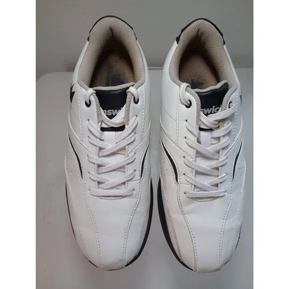 Brunswick Mens Vapor Size 7.5 White Black Bowling Shoes