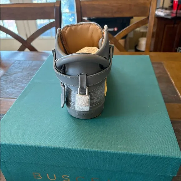 Buscemi 100MM Lana Gray High-Top Sneakers Mens Size 7 - Like New!