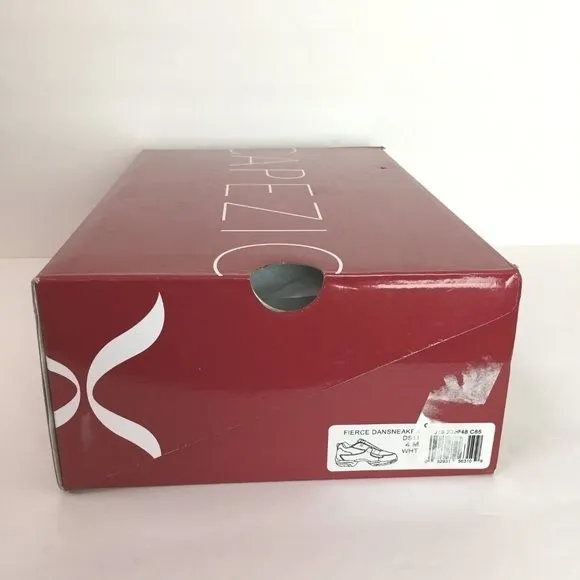 Capezio White DS11 Fierce Dansneakers Dance Sneakers Shoes Size 4 NEW