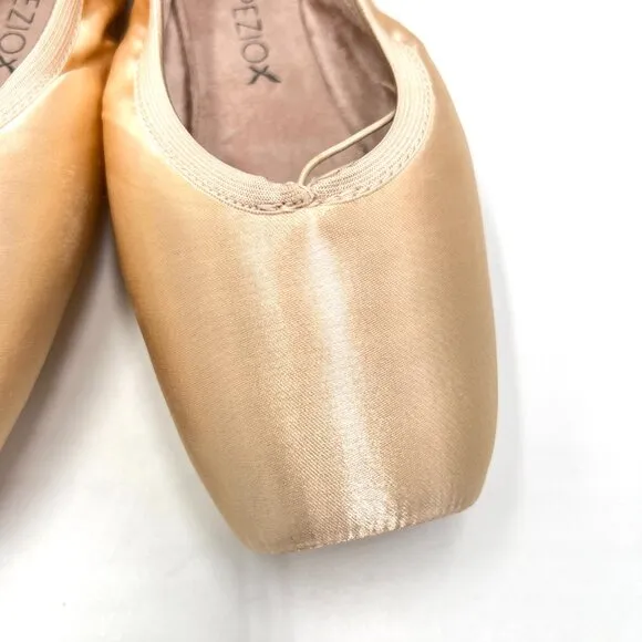 Capezio Womens Size 11.5 Donatella 1138W #2 Petal Pink Pointe Ballet Dance Shoes