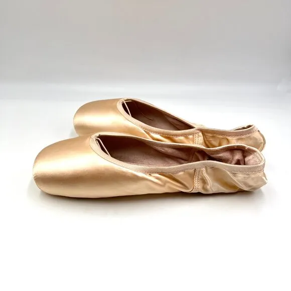 Capezio Womens Size 11.5 Donatella 1138W #2 Petal Pink Pointe Ballet Dance Shoes